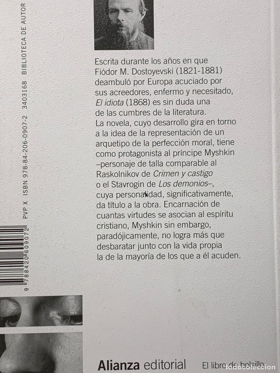Libros: EL IDIOTA - DOSTOYEVSKI - ALIANZA EDITORIAL - Foto 2