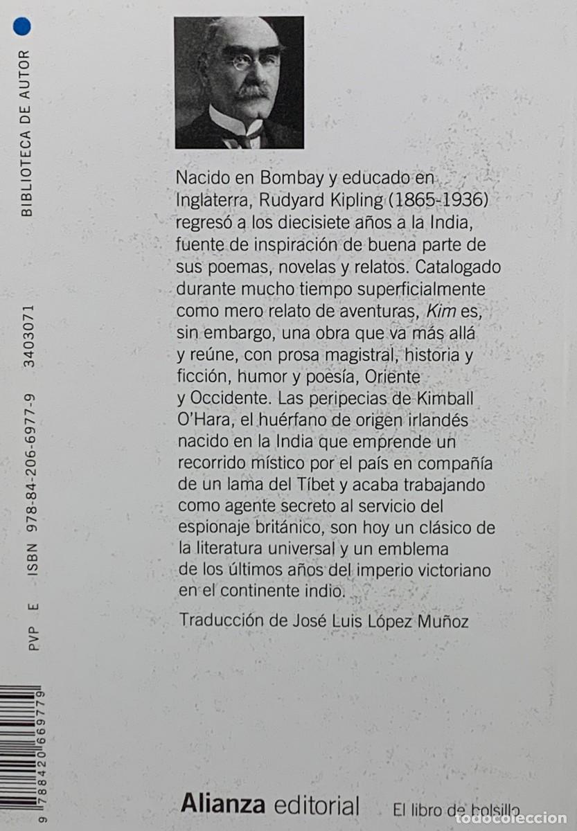 Libros: KIM - KIPLING - ALIANZA EDITORIAL - Foto 2