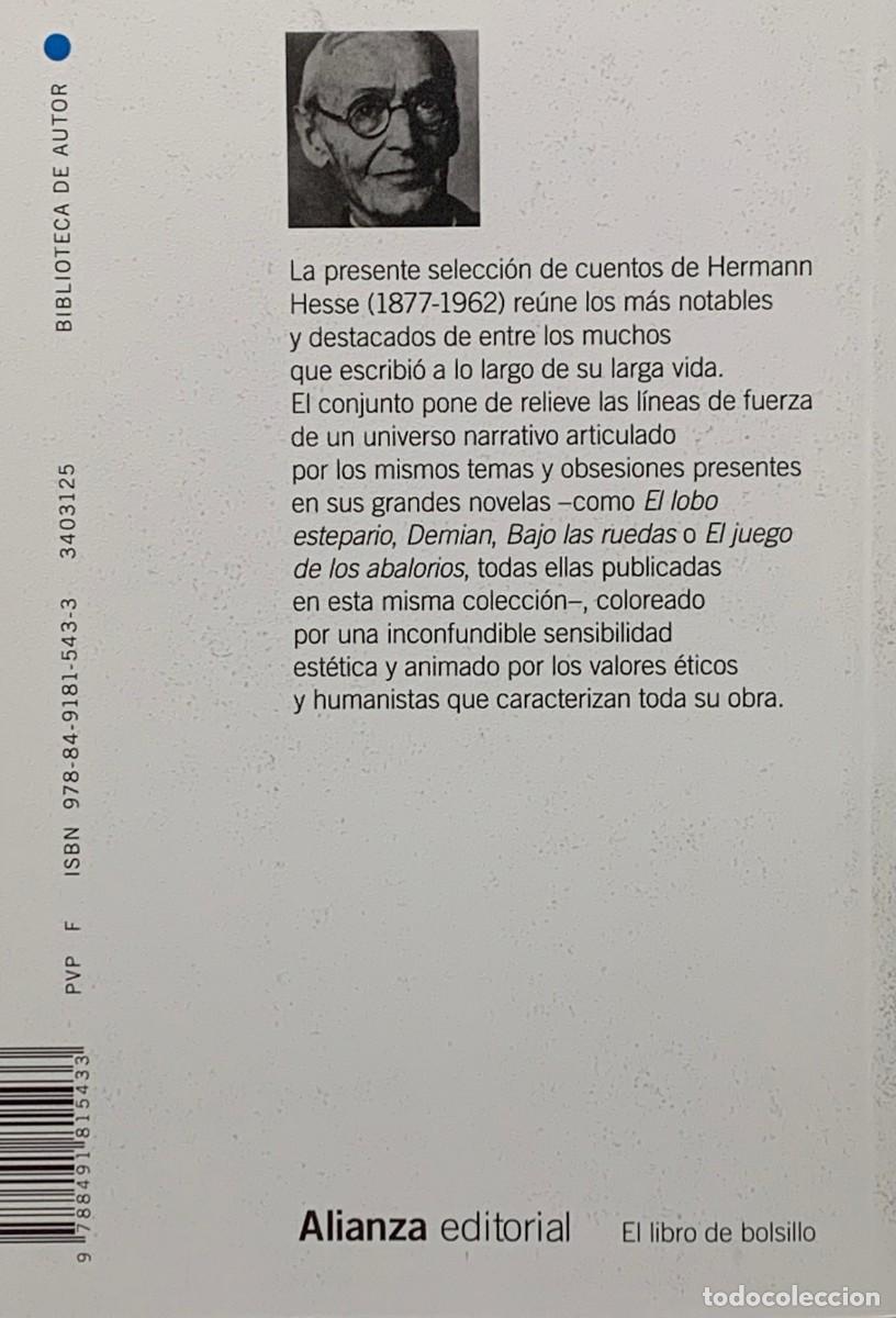 Libros: CUENTOS - HERMANN HESSE - ALIANZA EDITORIAL - Foto 2