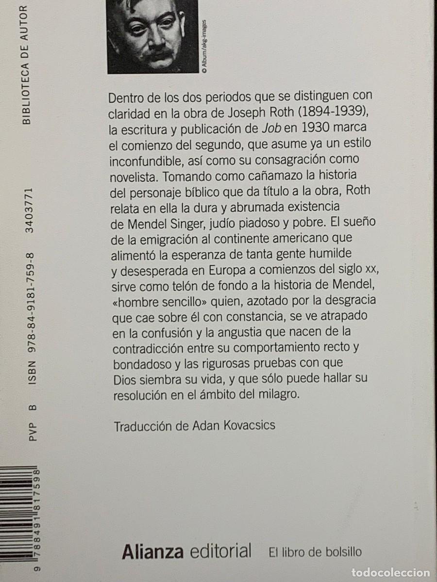 Libros: JOB - JOSEPH ROTH - ALIANZA EDITORIAL - Foto 2