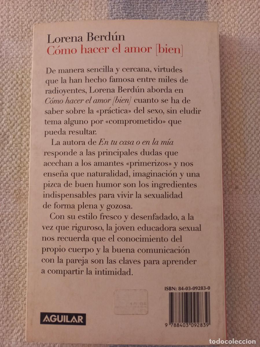 Libros: COMO HACER EL AMOR BIEN. Lorena Berd&uacute;n - Foto 2