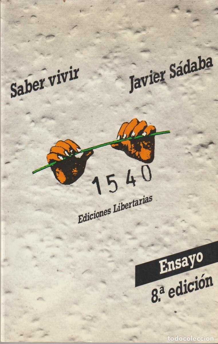 Libros: SABER VIVIR - JAVIER SADABA - Foto 1