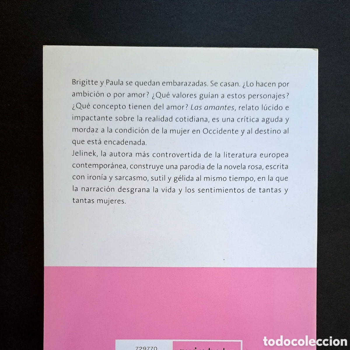 Libros: Las amantes - Elfriede Jelinek - Quinteto - Foto 2