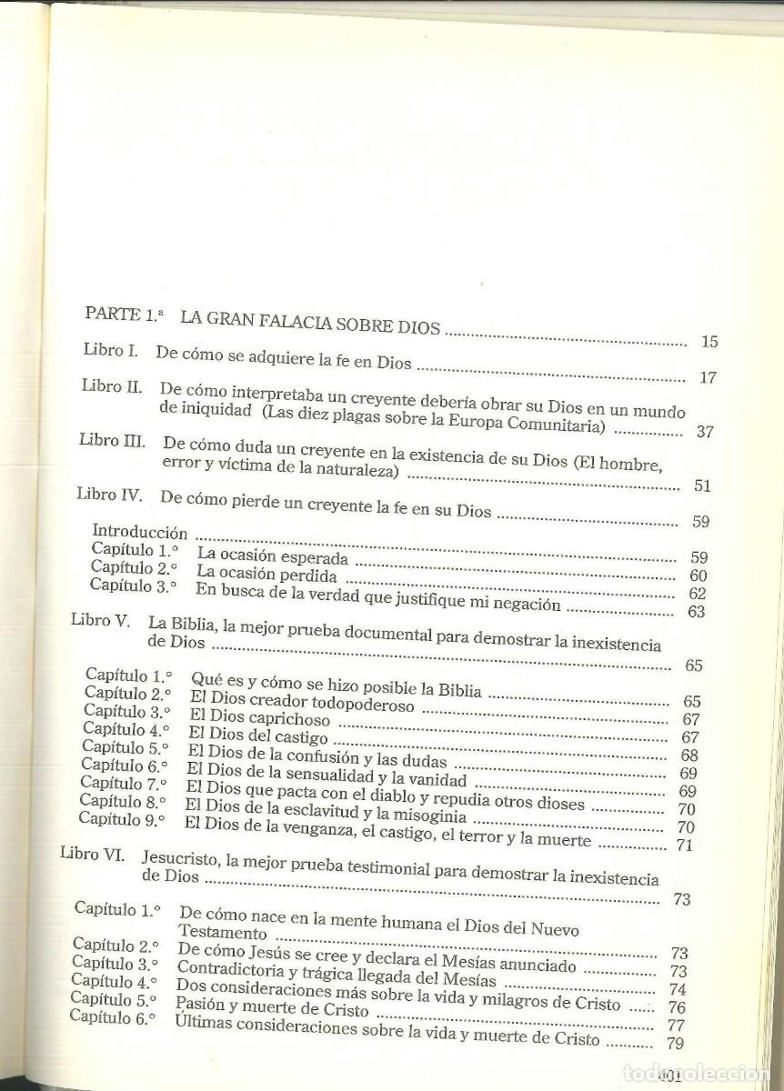 Libros: LA GRAN FALACIA DE DIOS- EL &Uacute;LTIMO TESTAMENTO - Foto 2