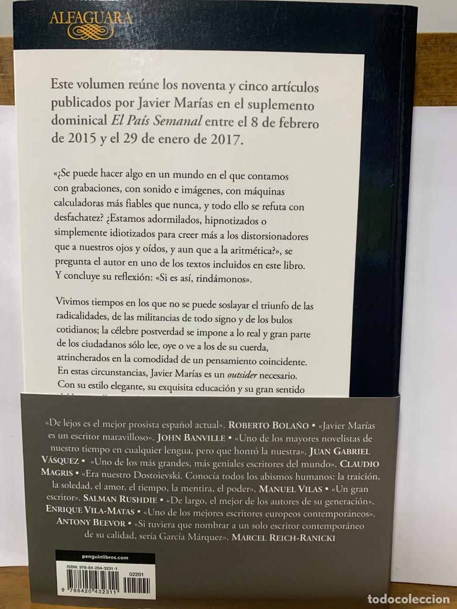 Libros: CUANDO LOS TONTOS MANDAN, JAVIER MARIAS, ALFAGUARA - Foto 2