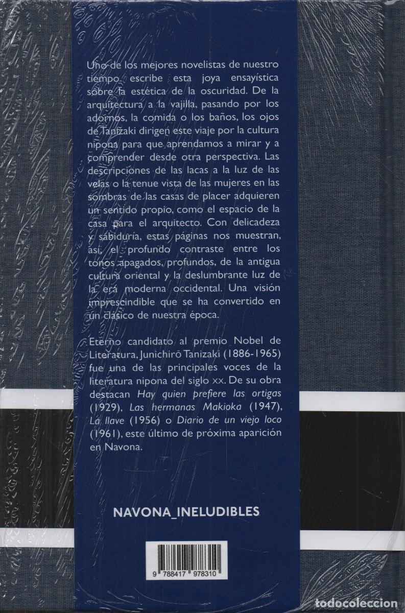 Libros: Elogio de las sombras. Junichiro Tanizaki. Navona. 2020. - Foto 2