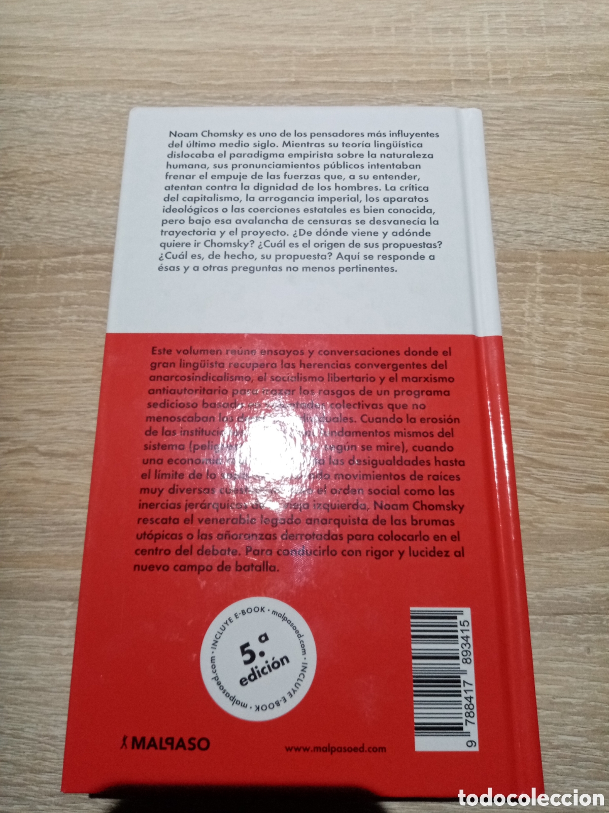 Libros: RAZONES PARA LA ANARQU&Iacute;A, NOAM CHOMSKY - Foto 2