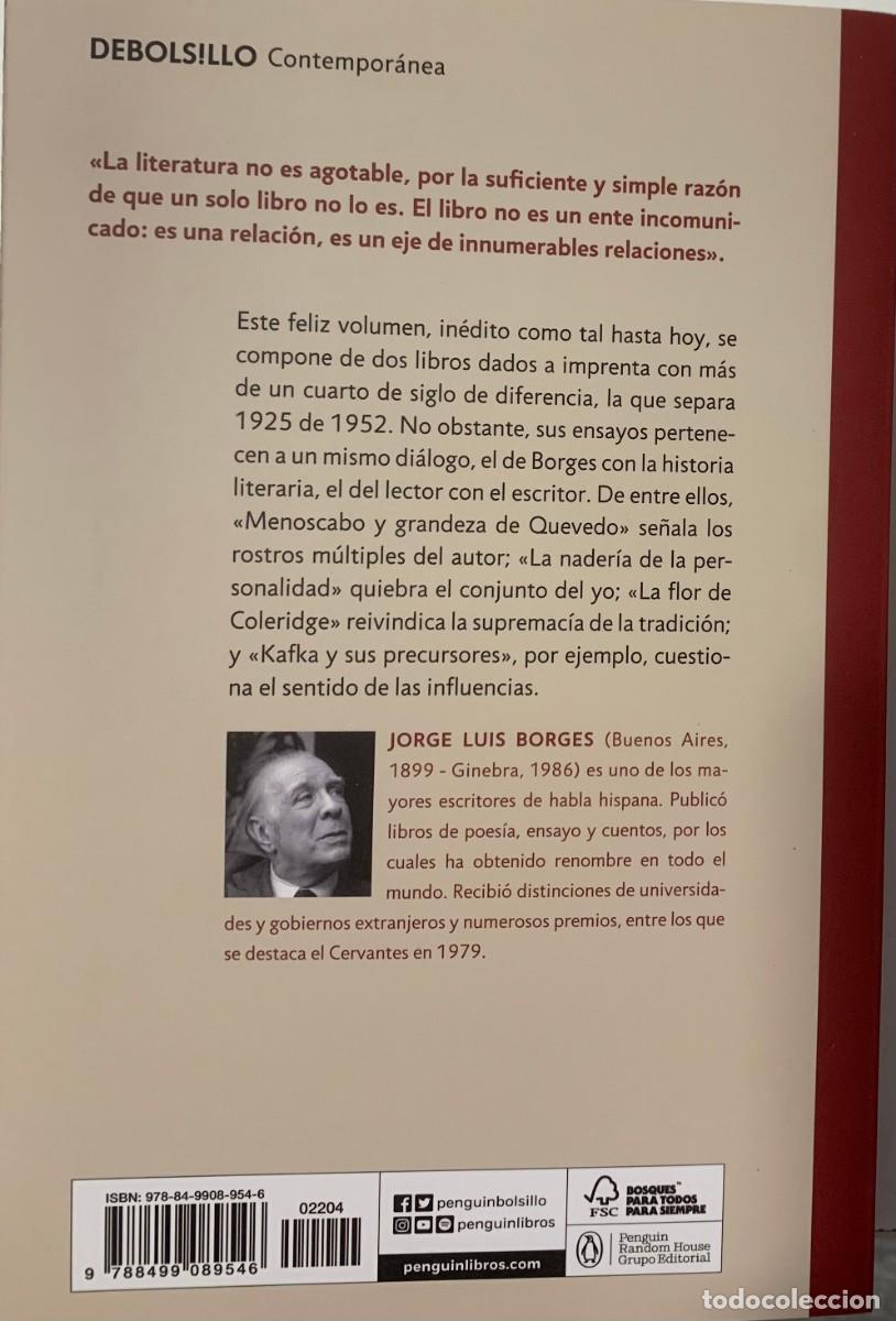 Libros: INQUISICIONES OTRAS INQUISICIONES, JORGE LUIS BORGES, DEBOLS!LLO EDITORIAL - Foto 2
