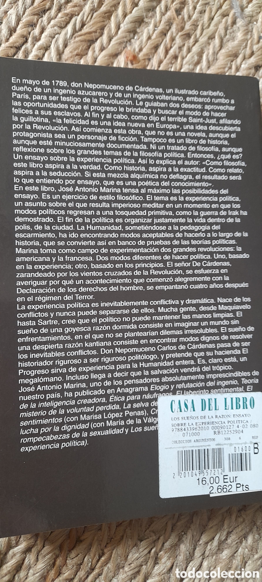 Libros: Los sue&ntilde;os de la raz&oacute;n. Jos&eacute; Antonio Marina - Foto 2