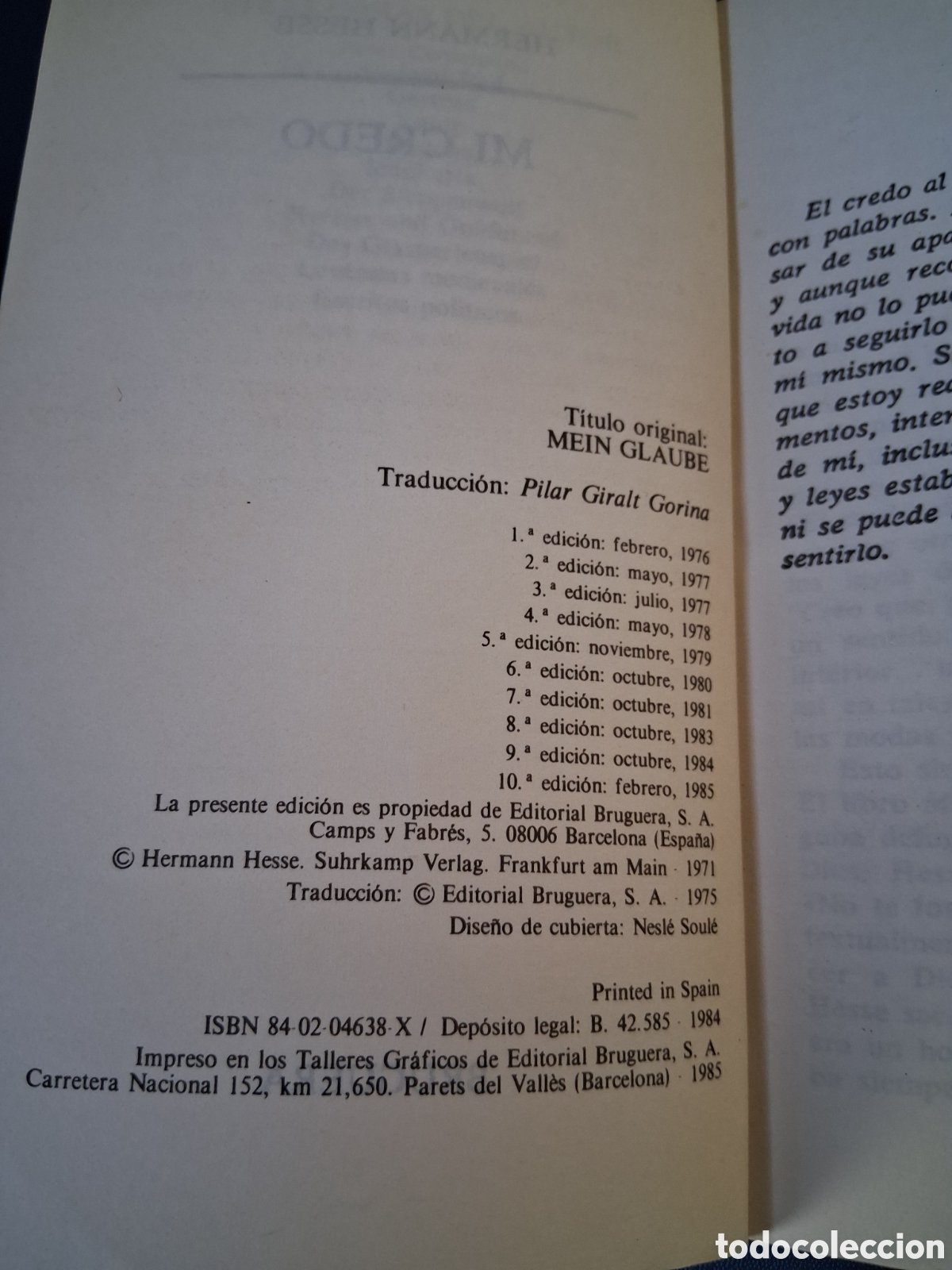 Libros: Herman Hesse - Mi credo - Foto 4