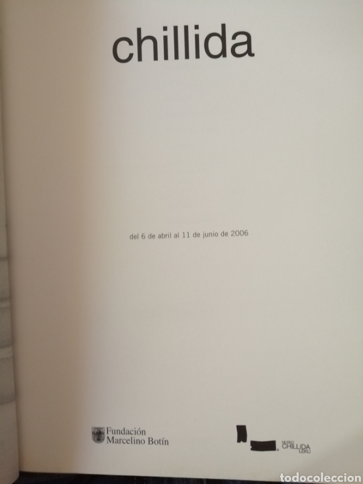Libros: CHILLIDA. Fundaci&oacute;n Marcelino Bot&iacute;n. - Foto 2