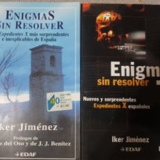 Libros: ENIGMAS SIN RESOLVER 1 Y 2 IKER JIMENEZ. Lote 389765919