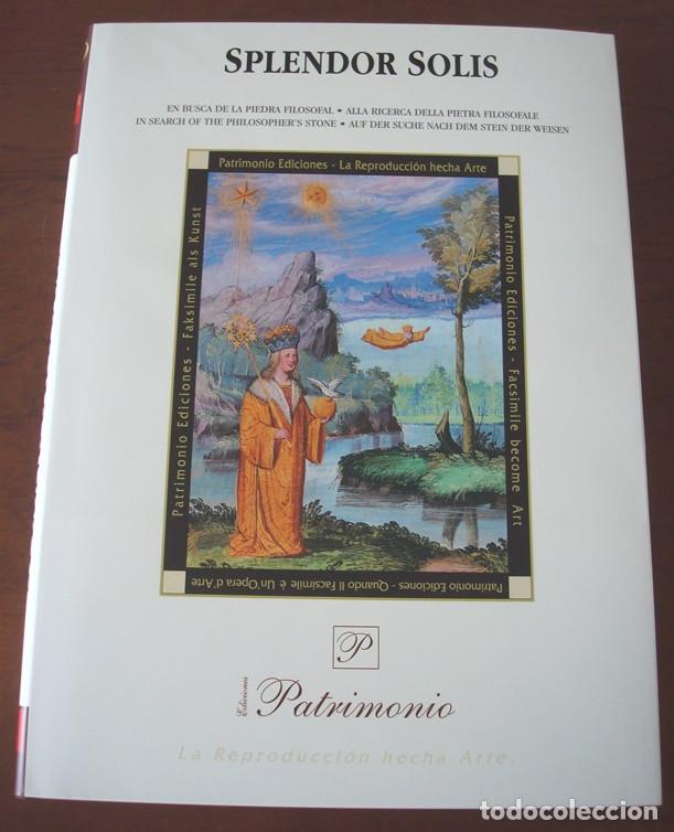 Libros: Libro estudio del facs&iacute;mil Splendor Solis, en 4 idiomas. Patrimonio Ediciones - Foto 1