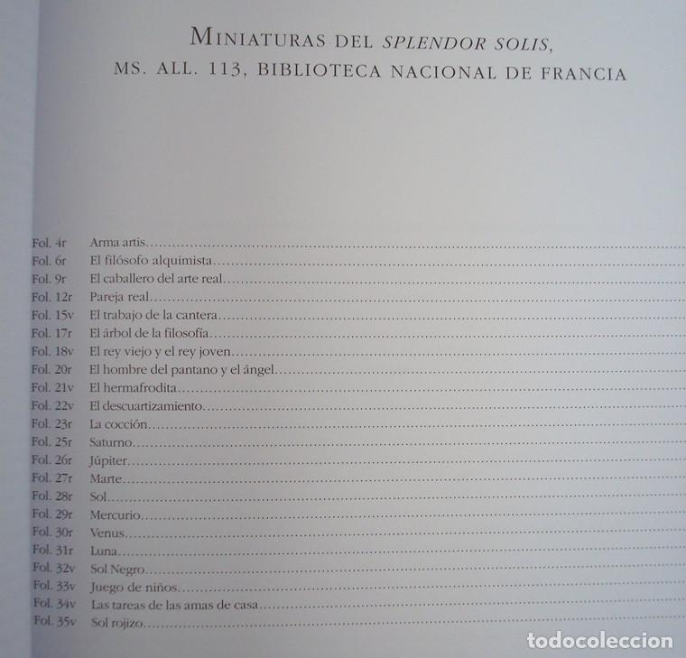 Libros: Libro estudio del facs&iacute;mil Splendor Solis, en 4 idiomas. Patrimonio Ediciones - Foto 4