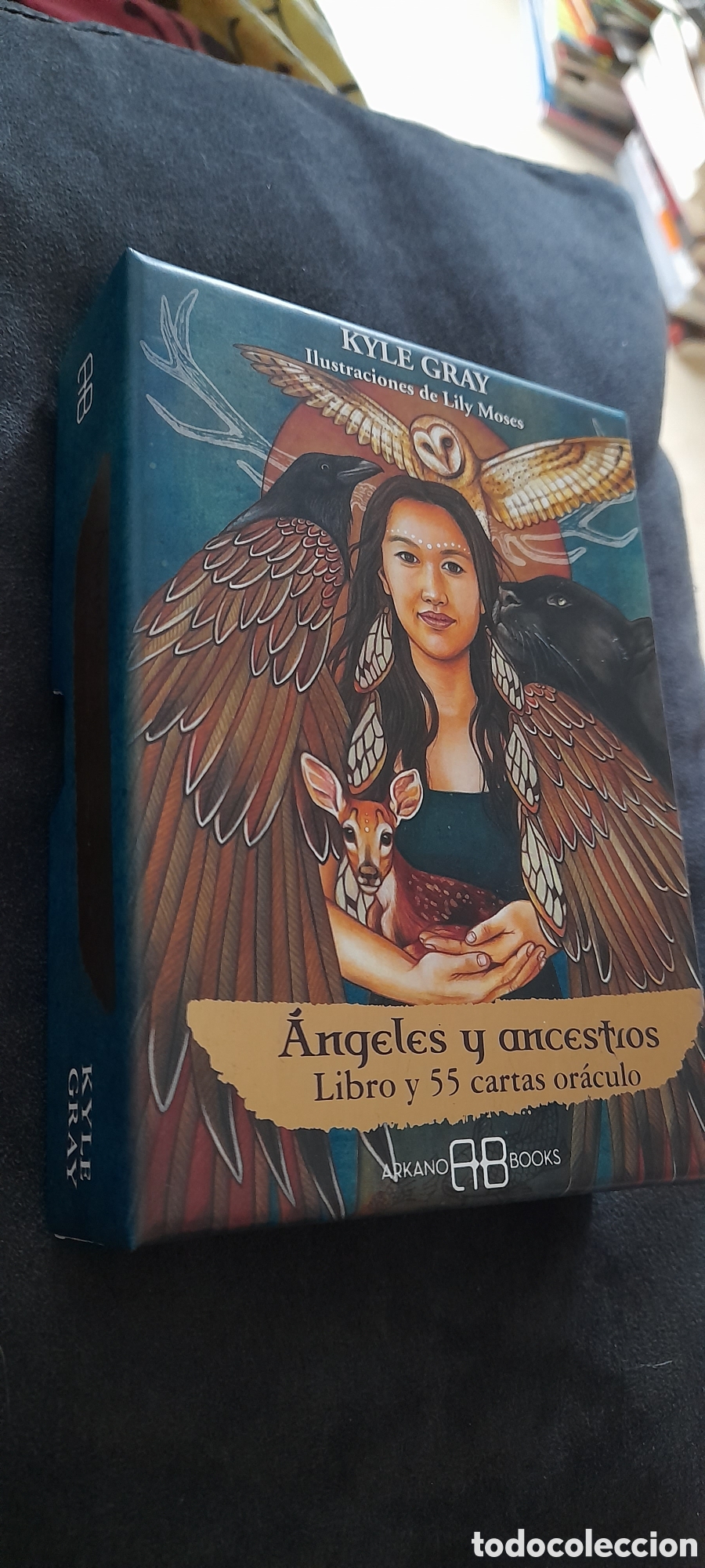 Libros: &Aacute;ngeles y ancestros. Libro y 55 cartas - Foto 3