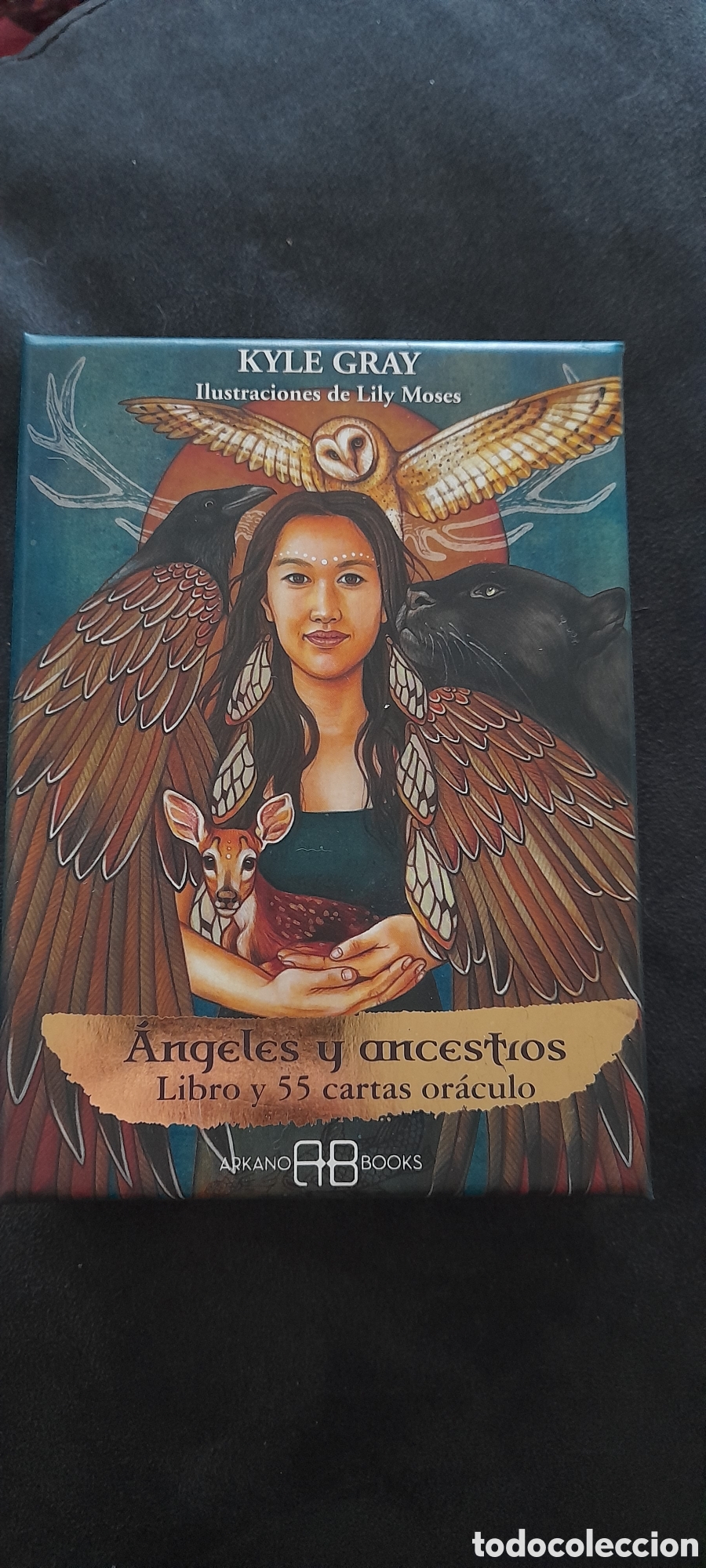 Libros: &Aacute;ngeles y ancestros. Libro y 55 cartas - Foto 1