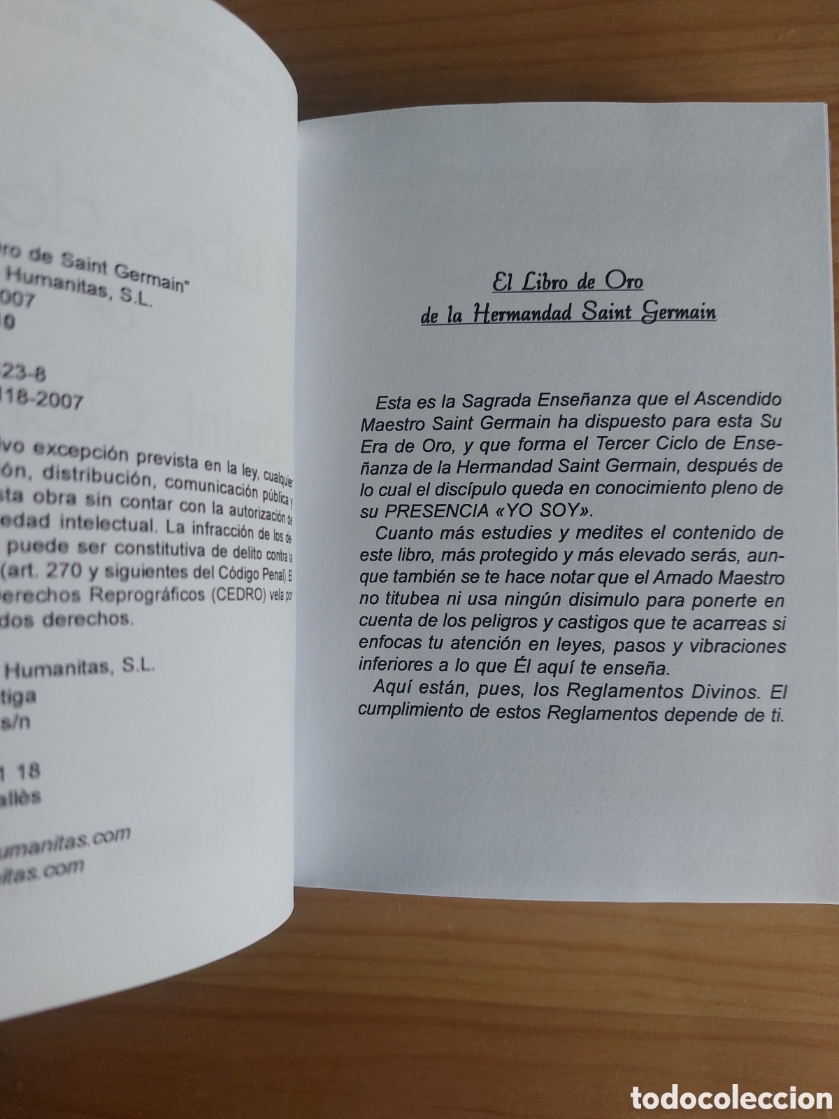 Libros: Libro de oro de Saint Germain - Foto 2
