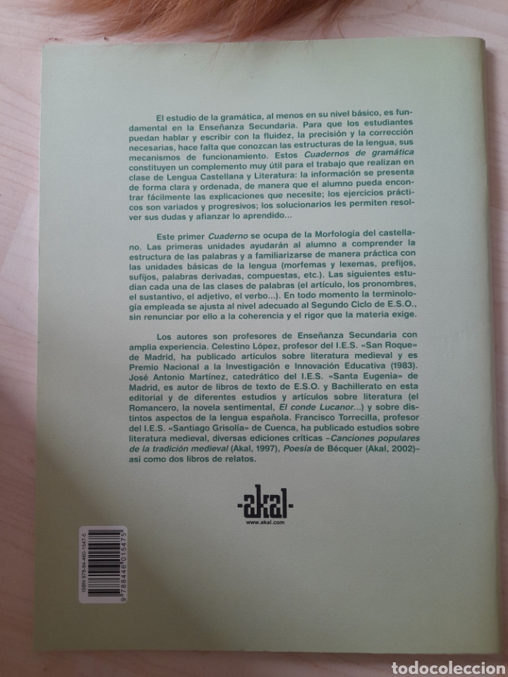 Libros: Cuadernos de gram&aacute;tica. Morfolog&iacute;a - Foto 2