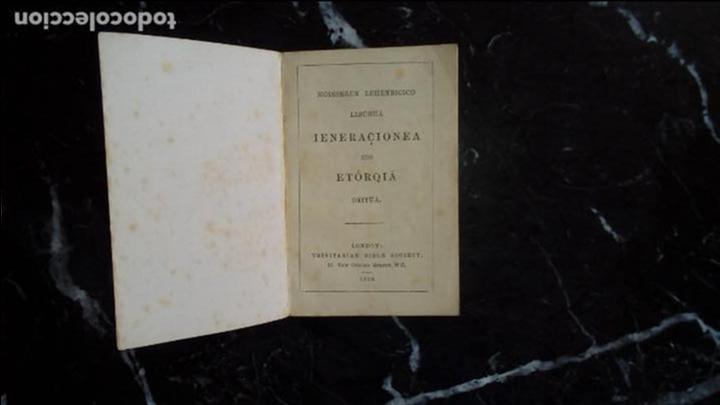 Libros: Euskera. Protestantismo. El g&eacute;nesis en euskera. - Foto 1