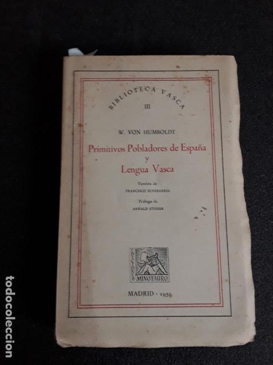 Libros: Humboldt. Antiguas Lenguas de la Pen&iacute;nsula y el Euskara. - Foto 1