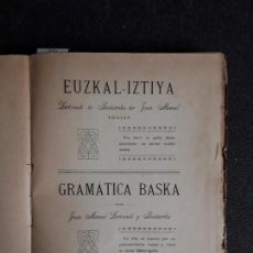 Libros: LERTXUNDI Y BAZTARRIKA. EUZKAL-IZTIYA. BUENA GRAMÁTICA DEL EUSKERA.