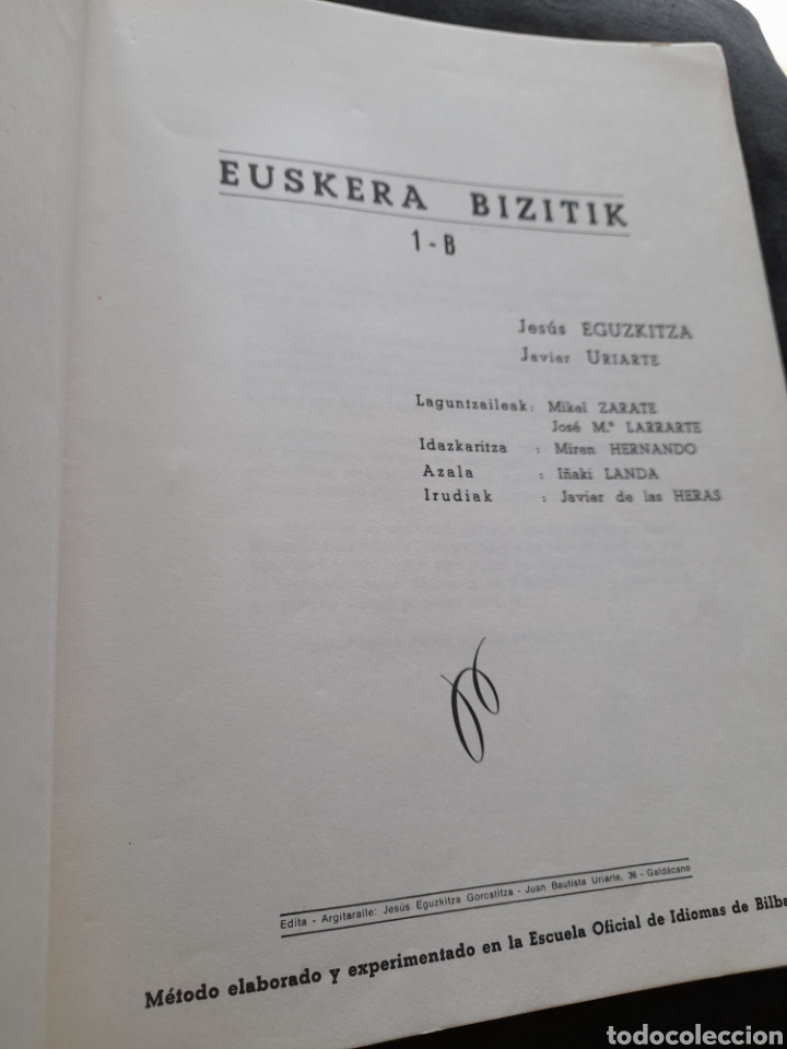 Libros: Euskara Bizitik.1 B. - Foto 2