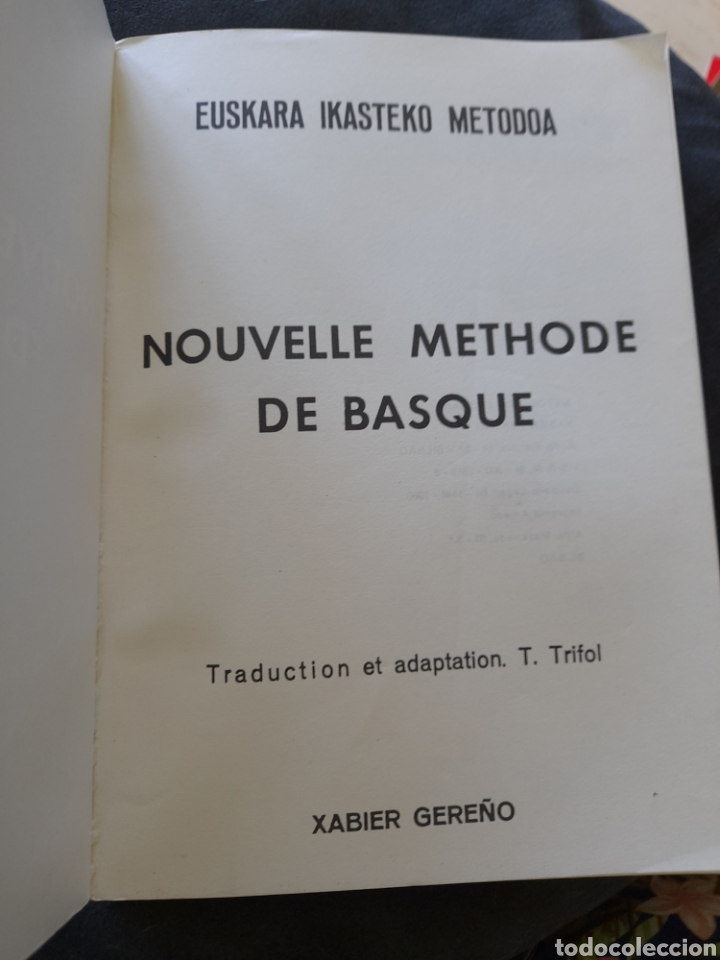 Libros: Nouvelle methode de basque. Frances- Euskera - Foto 2