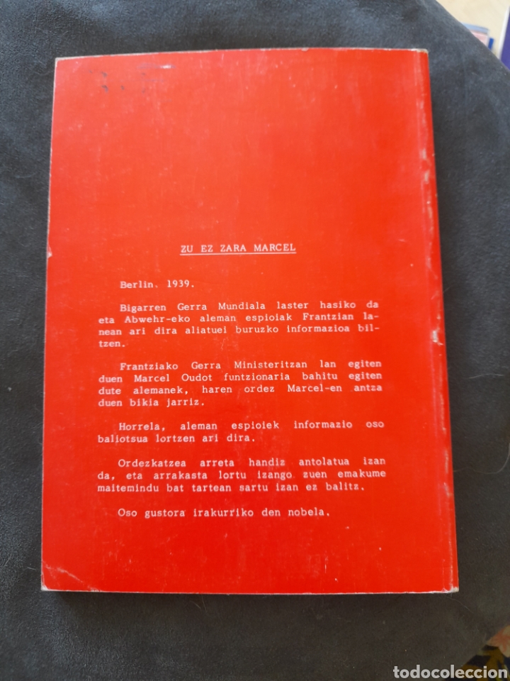 Libros: Zu ez zara Marcel. Xabier Gere&ntilde;o - Foto 2