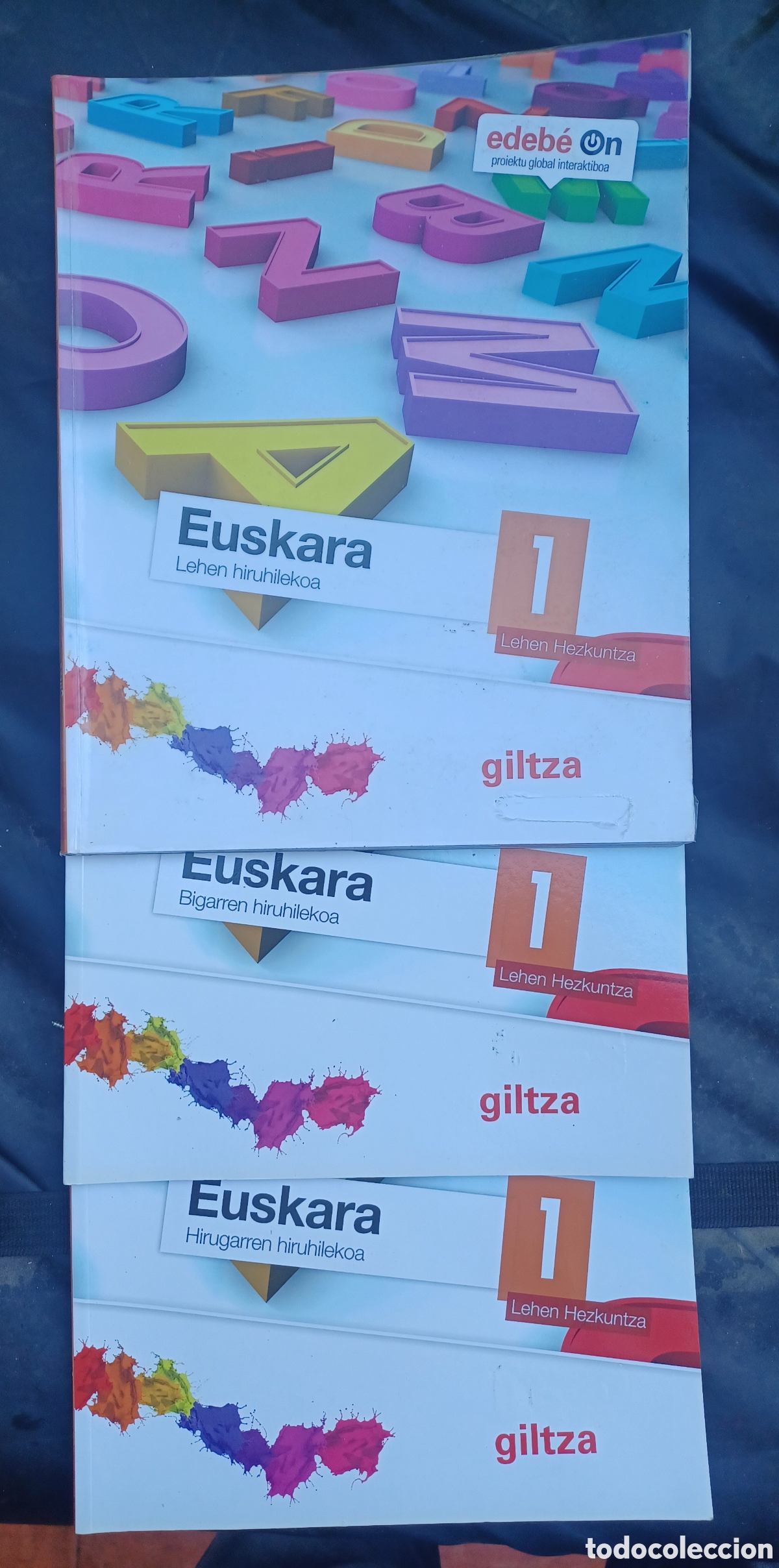 B&uuml;cher: Euskara 1. Edebe on. Giltza. 3 trimetres + Letratik testura