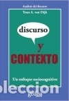 Libros: Discurso y contexto - Teun A. van Dijk - Foto 1