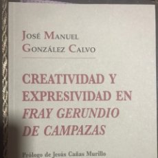 Libros: CREATIVIDAD Y EXPRESIVIDAD EN FRAY GERUNDIO DE CAMPAZAS. J. M. GONZÁLEZ CALVO