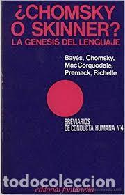 Libros: &iquest;Chomsky o Skinner? la g&eacute;nesis del lenguaje vv aa - Foto 1