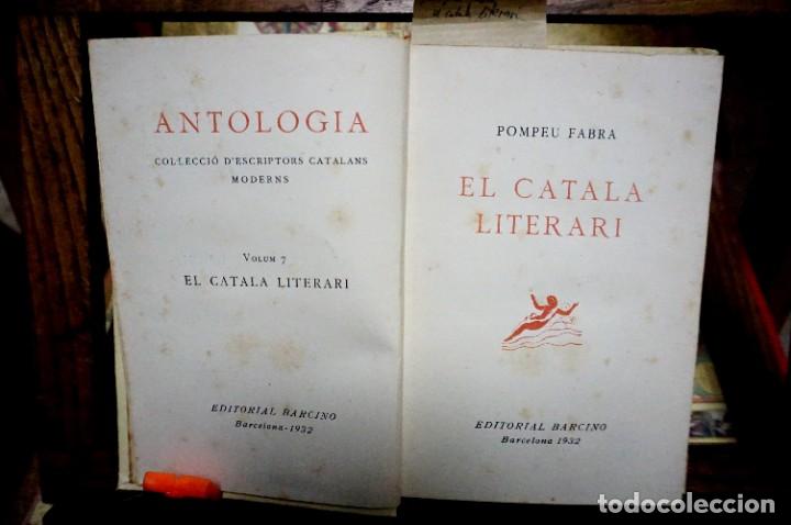 Libros: fabra pompeu.el catala literari - Foto 1