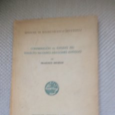 Libros: CONTRIBUCION AL ESTUDIO DEL DIALECTO NAVARRO ARAGONES ANTIGUO. FRANCISCO INDURAIN.. Lote 313786538
