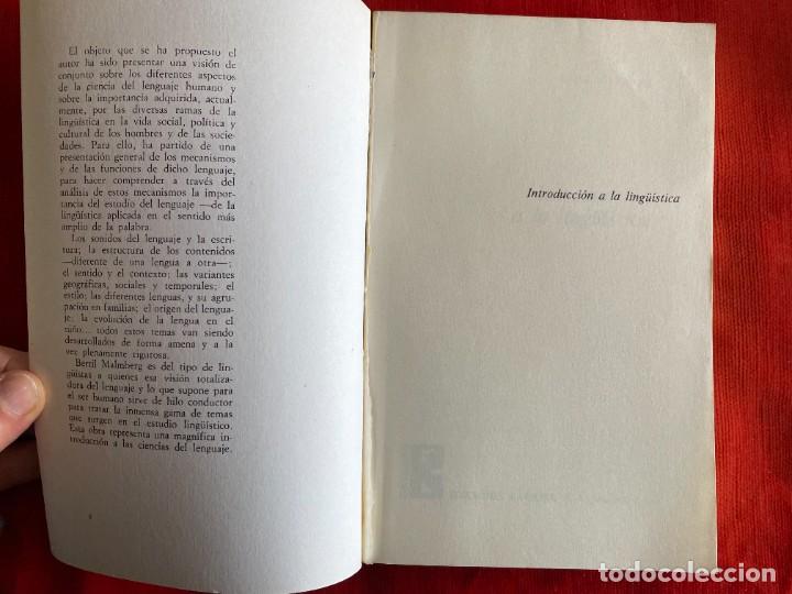 Libros: BERTIL MALMBERG. INTRODUCCI&Oacute;N A LA LING&Uuml;&Iacute;STICA. C&Aacute;TEDRA, 1982 - Foto 2