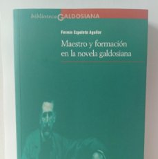 Libros: MAESTRO Y FORMACIÓN EN LA NOVELA GALDOSIANA, FERMÍN EZPELETA AGUILAR. Lote 365859456