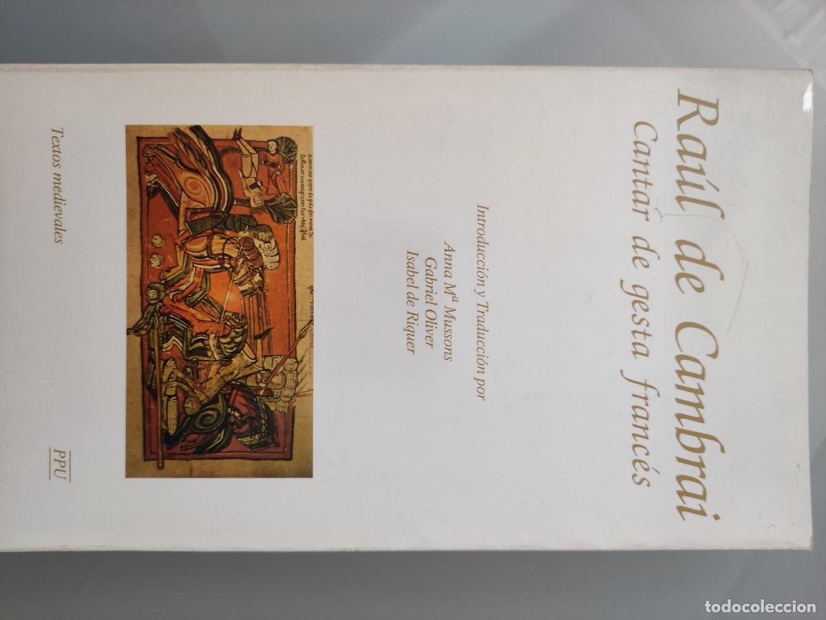 Libros: RA&Uacute;L DE CAMBRAI. CANTAR DE GESTA FRANC&Eacute;S - Foto 1