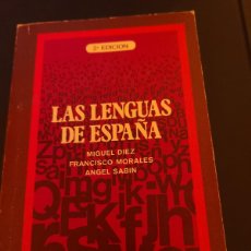 Libros: LAS LENGUAS DE ESPAÑA. M. DÍEZ, F. MORALES Y A. SABÍN