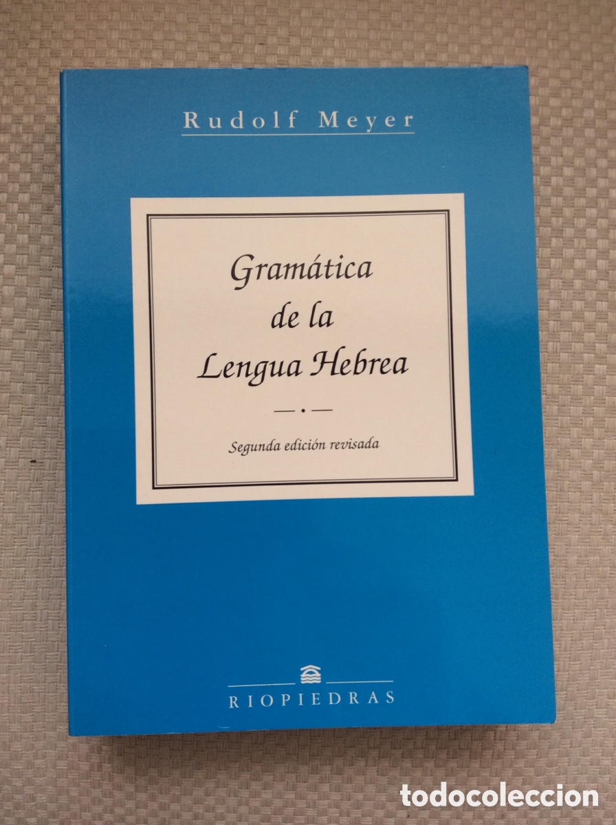 Libros: GRAMATICA DE LA LENGUA HEBREA. RUDOLF MEYER - Foto 1