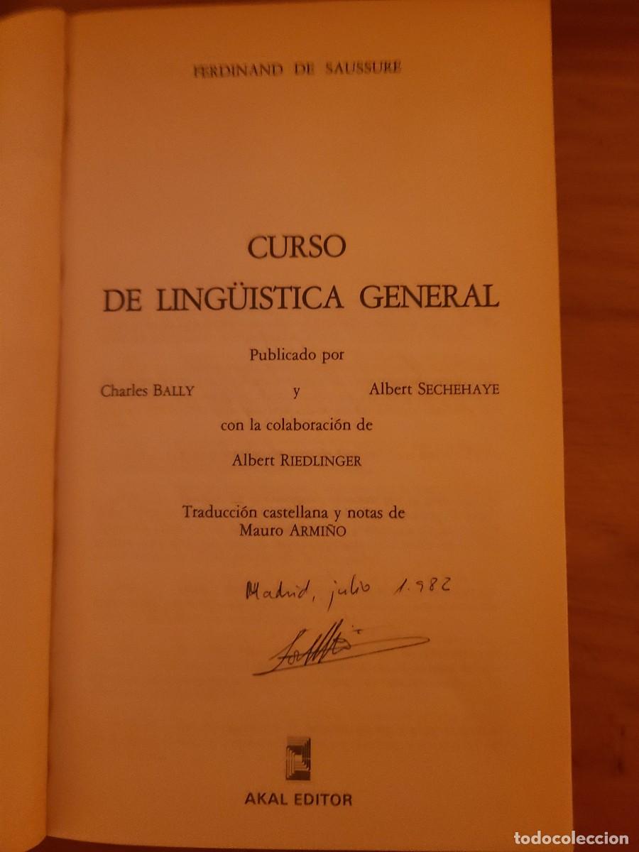 Libros: Curso de ling&uuml;&iacute;stica general. Ferdinand de Saussure - Foto 2