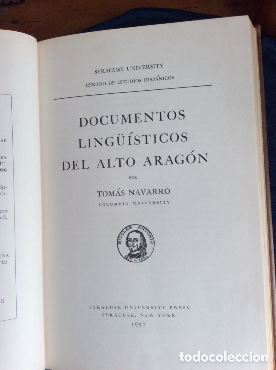 Libros: DOCUMENTOS DE ARAGON. TOMAS NAVARRO. - Foto 2