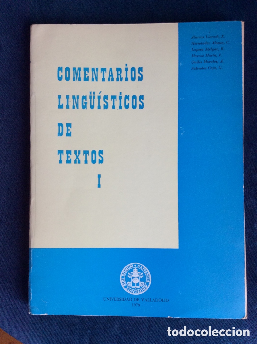 Libros: COMENTARIOS LINGUISTICOS DE TEXTOS. I. VV.AA. - Foto 1