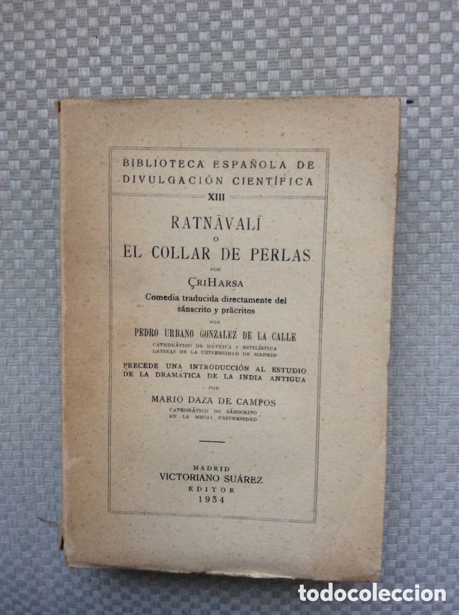Libros: RATNAVALI O EL COLLAR DE PERLAS. CRIHARSA. - Foto 1