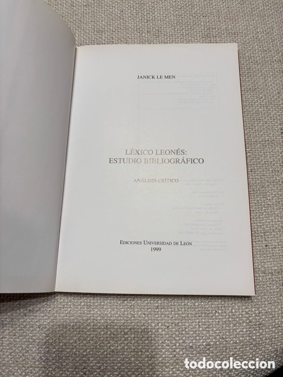 Libros: L&eacute;xico Leon&eacute;s. Janick Le Men - Foto 2