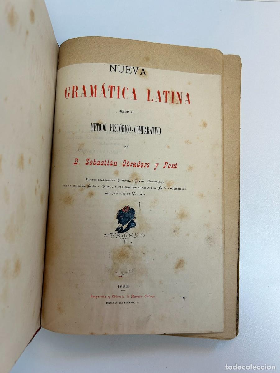 Livros: Nueva Gram&aacute;tica Latina seg&uacute;n el m&eacute;todo hist&oacute;rico-comparativo