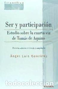 Libros: Ser y participaci&oacute;n - &Aacute;ngel Luis Gonz&aacute;lez - Foto 1