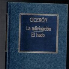 Libri: LA ADIVINACIÓN. EL HADO. CICERÓN.. Lote 111359422