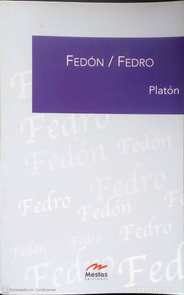 Libros: Fed&oacute;n/Fedro.Plat&oacute;n.Ediciones Mestas.2010. - Foto 1
