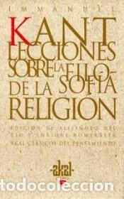Libri: Lecciones sobre la filosof&iacute;a de la religi&oacute;n - Kant, Immanuel