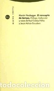 Libros: El concepto de tiempo - Heidegger, Martin - Foto 1